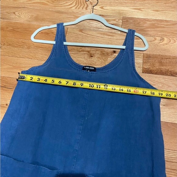 Ilana Kohn Blue Linen Gary Jumpsuit - Picture 9 of 9